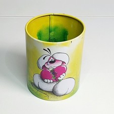 Ancien Pot À Crayon DIDDL Métal Vert DIDDLINA ExE Rare Bloc Feuille Boîte Stylo