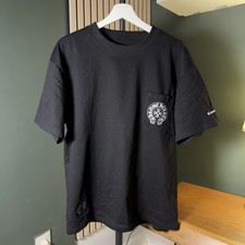 Chrome Hearts Mens L Black Graphic Print Logo...
