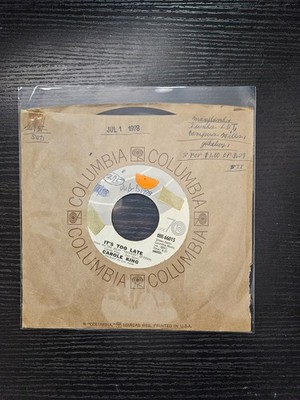 45'' Carole King: It's Too Late / I Feel The Earth Move / 1971 / VG+