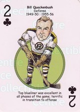 2018 Boston Bruins Heroes Playing Card #28 Bill Quackenbush