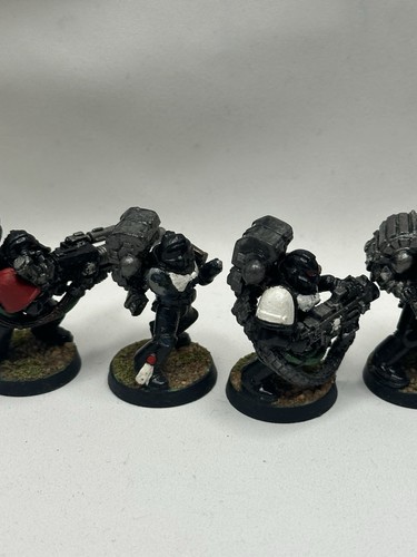 Devastator Squad Warhammer 40k Space Marine Games Workshop X5 Metal OOP Vintage - Picture 12 of 13