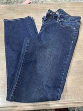 Lauren Ralph Lauren Straight Jeans Womens 8 Blue Cotton Denim Stretch High Rise
