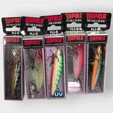 Rapala LURES hj-8 hj08 3 1/8" 1/4 oz husky LOT OF NEW GLASS MIX SHAD Tiger ECT