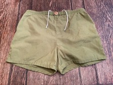 vintage JANTZEN men's size 38 green Swim Wear Trunks swimming beach travel USA