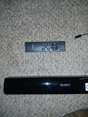 Majority K2 Soundbar Black Bluetooth USB Wired/Wireless w/ Remote Control
