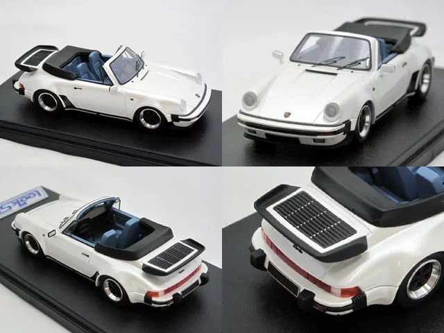 LOOKSMART 1/43 Porsche 911 Cabrio Turbo Look bianco perla LS361A resina 80 pezzi - Immagine 2 di 2
