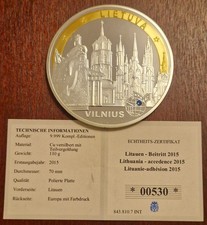Münzen, Medaillien, Giga Prägung, Litauen Beitritt 2015
