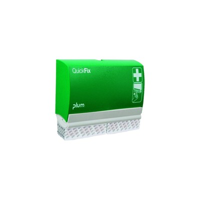PLUM Quick Fix UNO Pflasterspender – Leer, Weiß, 130x85 Mm – Für Alle Quick Fix Nachfüllpackungen – Praktisch Für Werkstatt, Büro & Zuhause