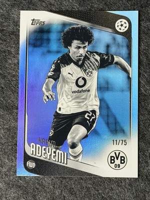 Topps UCC 25/26 B&W Refractor Karim Adeyemi Borussia Dortmund #128 /75