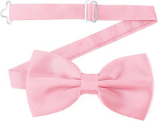 Men Bow Tie Adjustable Length Wedding Male Fashion Boys Satin Bowties