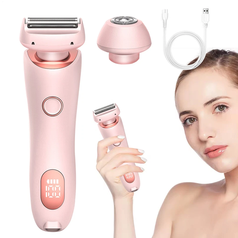 2-in-1-Elektro-Damenrasierer, Epilierer zur Haarentfernung, schmerzlos kabellos - Bild 2 von 4