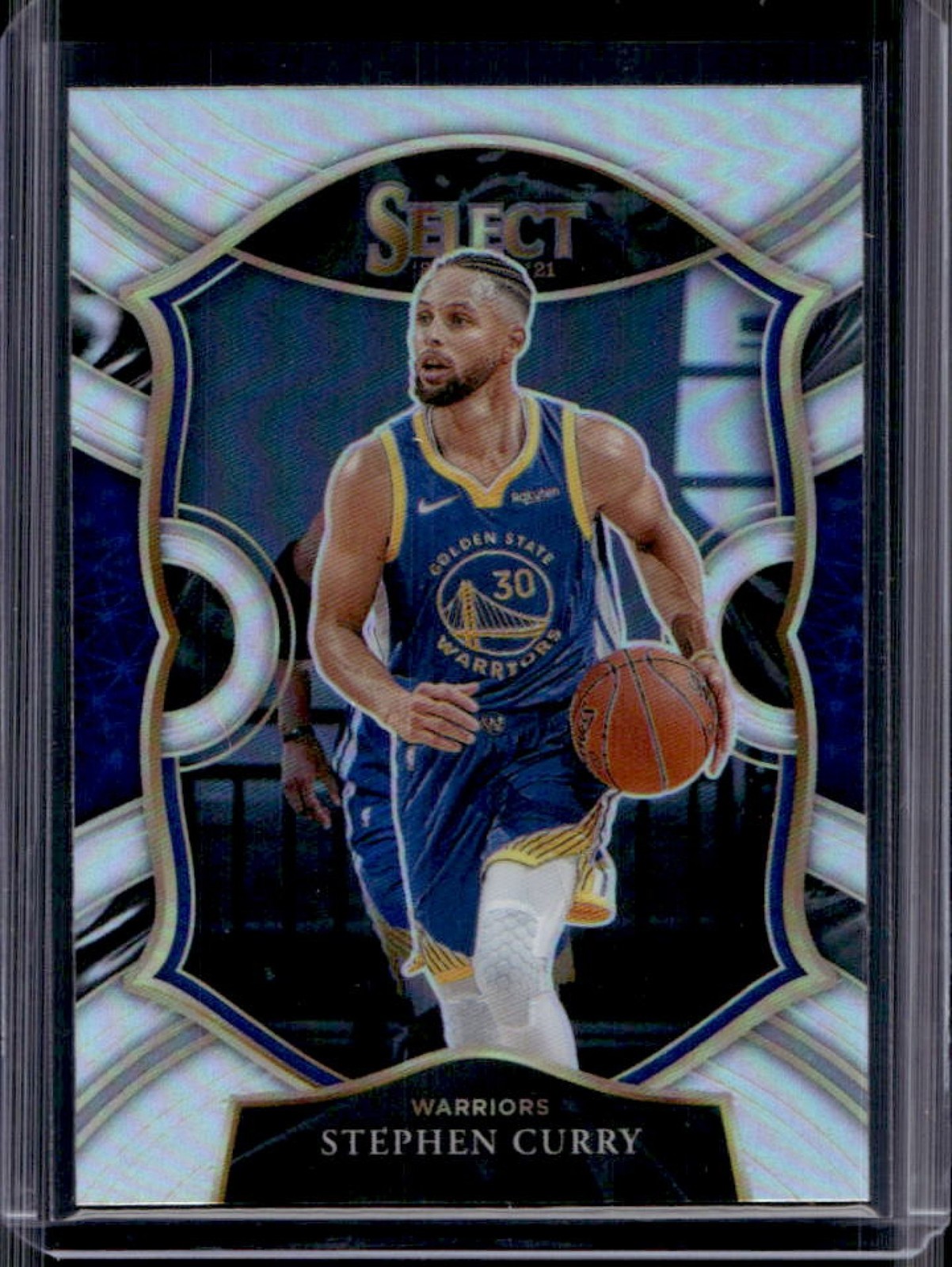 2020-21 Panini Select Stephen Curry Silver Prizm Concourse #57 Warriors