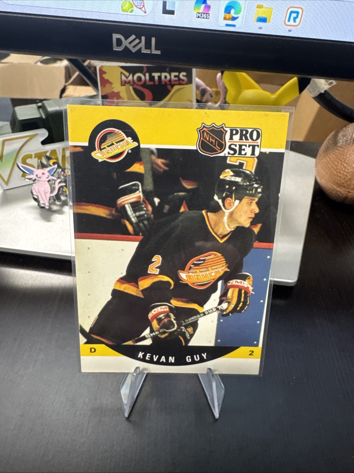 1990-91 Pro Set - Kevan Guy #545 Vancouver Canucks Free Ship