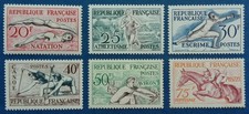 France neufs, n°960 à 965, série sports 1953