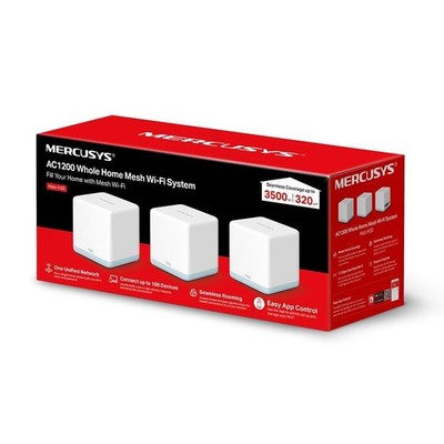 WiFi Mesh System AC1200 3 Einheiten LIFE365 ITALY MS-HALO-H30-3 Abdeckung 320sqm
