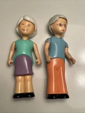 Vintage Little Tikes Dollhouse Grandparents Grandma Grandpa Dolls People Figures