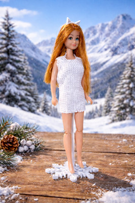 Schneeflocke Pippa Puppenständer - Wintermotiv Display Base / Frozen Style