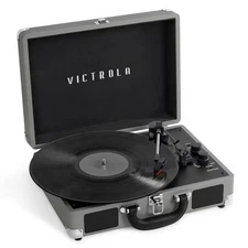 Victrola Journey+ Suitcase Record Player - Grey
