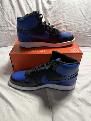 Size 10.5 - Nike Ebernon Mid Black Game Royal
