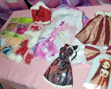 Pullip Doll BJD Clothes Lot Jun Planning Lolita Dress Accessories Top Bottom Hat