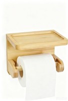 Bambus Toilettenpapierhalter Mit Ablage, Ohne Bohren, Rollenhalter,...