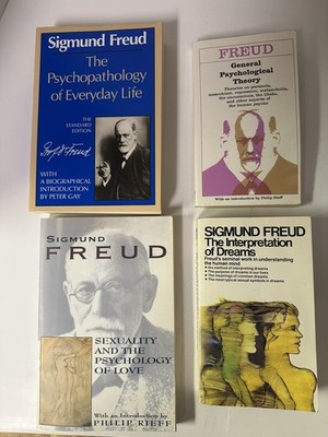 Sigmund Freud Psychology Psychoanalysis Psychiatry paperback books - lot of 4