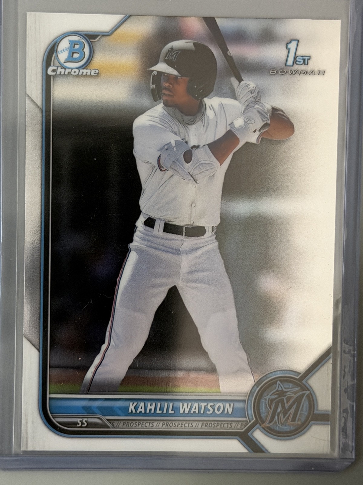 2022 Bowman - Chrome Prospects Kahlil Watson #BCP-3 (RC)