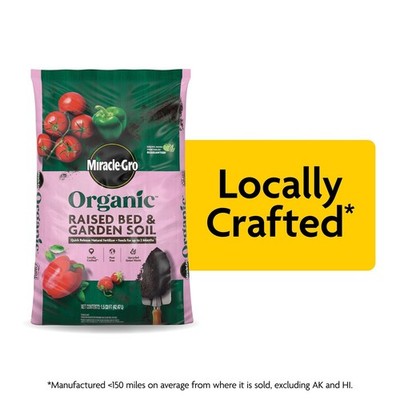 Organic Raised Bed & Garden Soil 1.5 Cubic Feet Nutrient-Rich Feeding