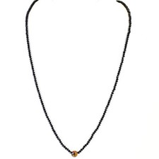 60.00 Cts Natural Faceted Spinel  Tiger Eye Round Shape Necklace NK 17E138