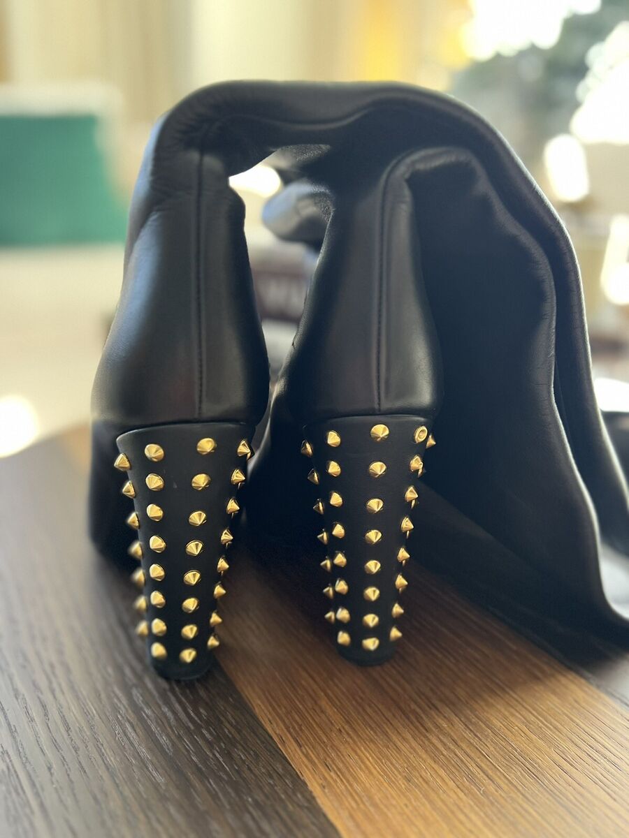 GUCCI Calfskin Studded Jacquelyne Knee High Boots 39.5 | eBay GUCCI Calfskin Studded Jacquelyne Knee High Boots 39.5 | eBay