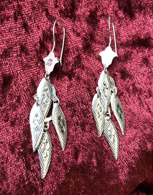 Boucles D'oreilles Pendantes En Argent 925 - Longues Et élégantes Pour Femme - Neuf Sans Emballage