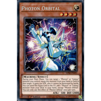 Photon Orbital LDS2-DE051 Yu-Gi-Oh! Karte Secret Rare 1. Auflage