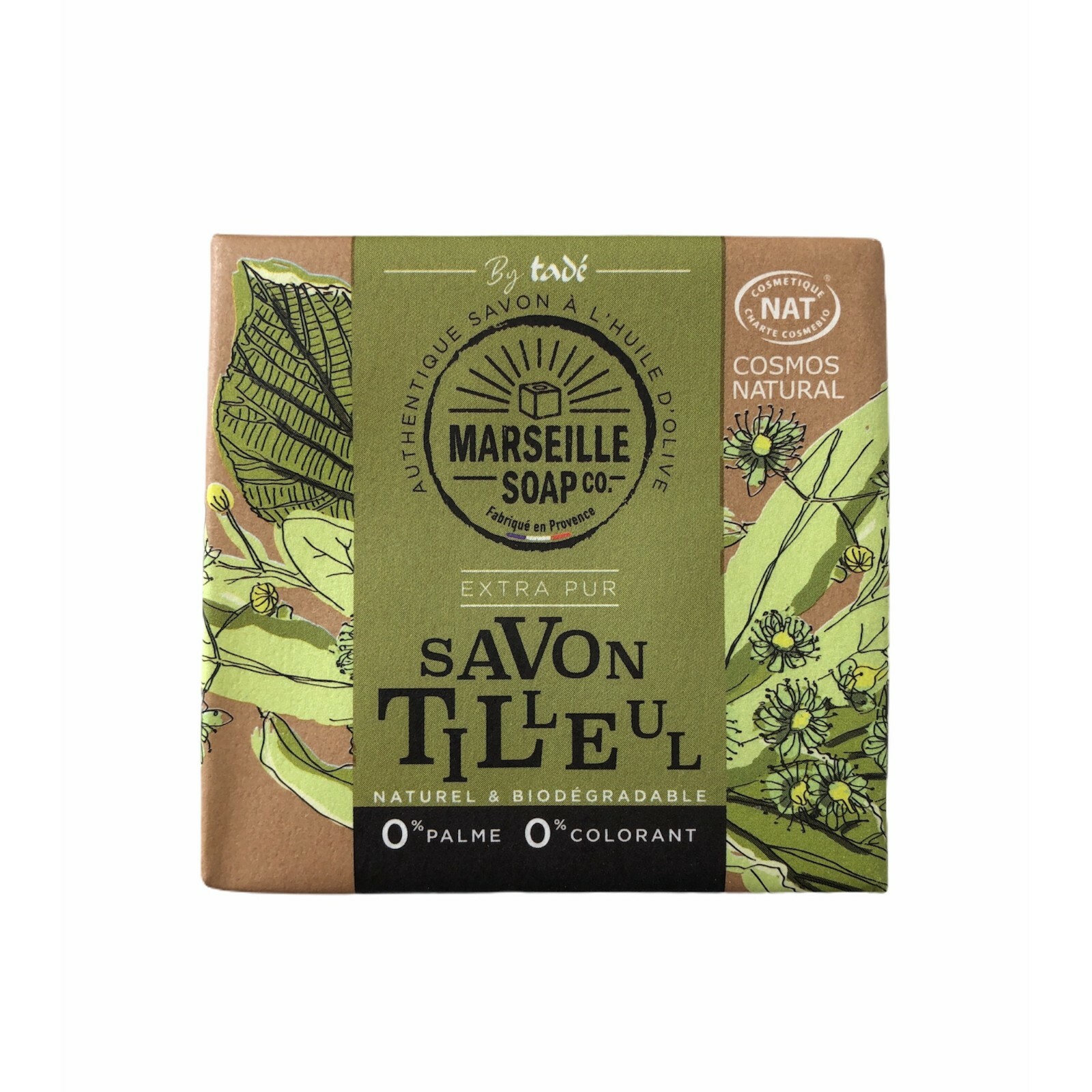 Tade' Marseille Soap Natural Dermatologically Tested with Linden