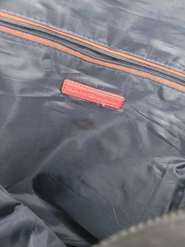 Tommy Hilfiger Monogram Signature Logo Jacquard Black Side Pockets Backpack - Picture 9 of 16