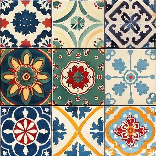 20x Moroccan Peel and Stick Tiles Vinyl Sticker Bathroom Kitchen Self Adhesive - Picture 1 of 1