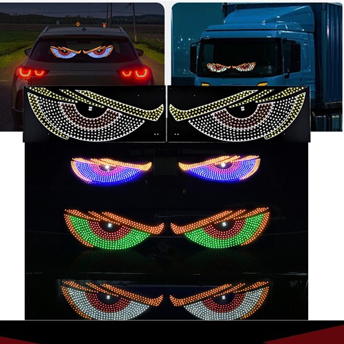 2X Schermo LED Occhio del Diavolo Specifico per Camion Auto Luce Dinamica - Foto 2 di 18