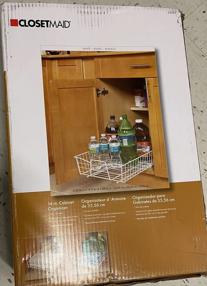 ClosetMaid 53052 Kitchen 14-Inch Cabinet Organizer White - Image 2 of 2