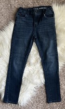Childrens Place Jeans Boys Size 8 Super Skinny Adjustable Waist Dark Blue