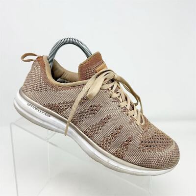 APL Women's TechLoom Pro Sneakers Rose Gold Lace Up Size