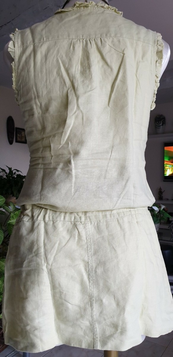 Robe Tunique Patrice Breal Verte - Taille 36/38 - Occasion Très Bon état