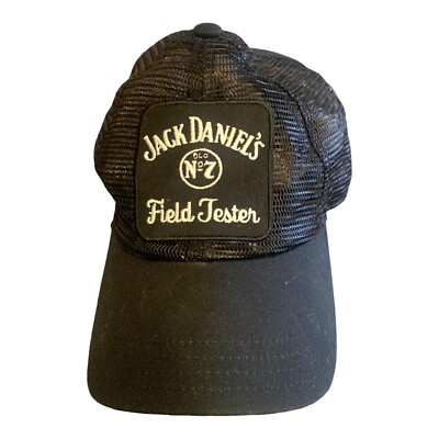 Vintage Jack Daniels Whiskey Field Tester Patch Trucker Snapback