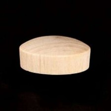 250 Pcs - 1" Birch Wood Round Head Furniture Plugs Hard Wooden Buttons