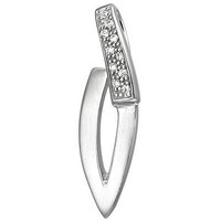 AnhäNger Aus 925 Silber Mattiert Mit 10 Zirkonia SilberanhäNger Halsschmuck