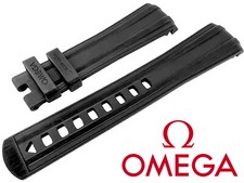 New Omega Seamaster 300m Replacement Black Rubber Watch Band 21mm CVZ010979 OEM