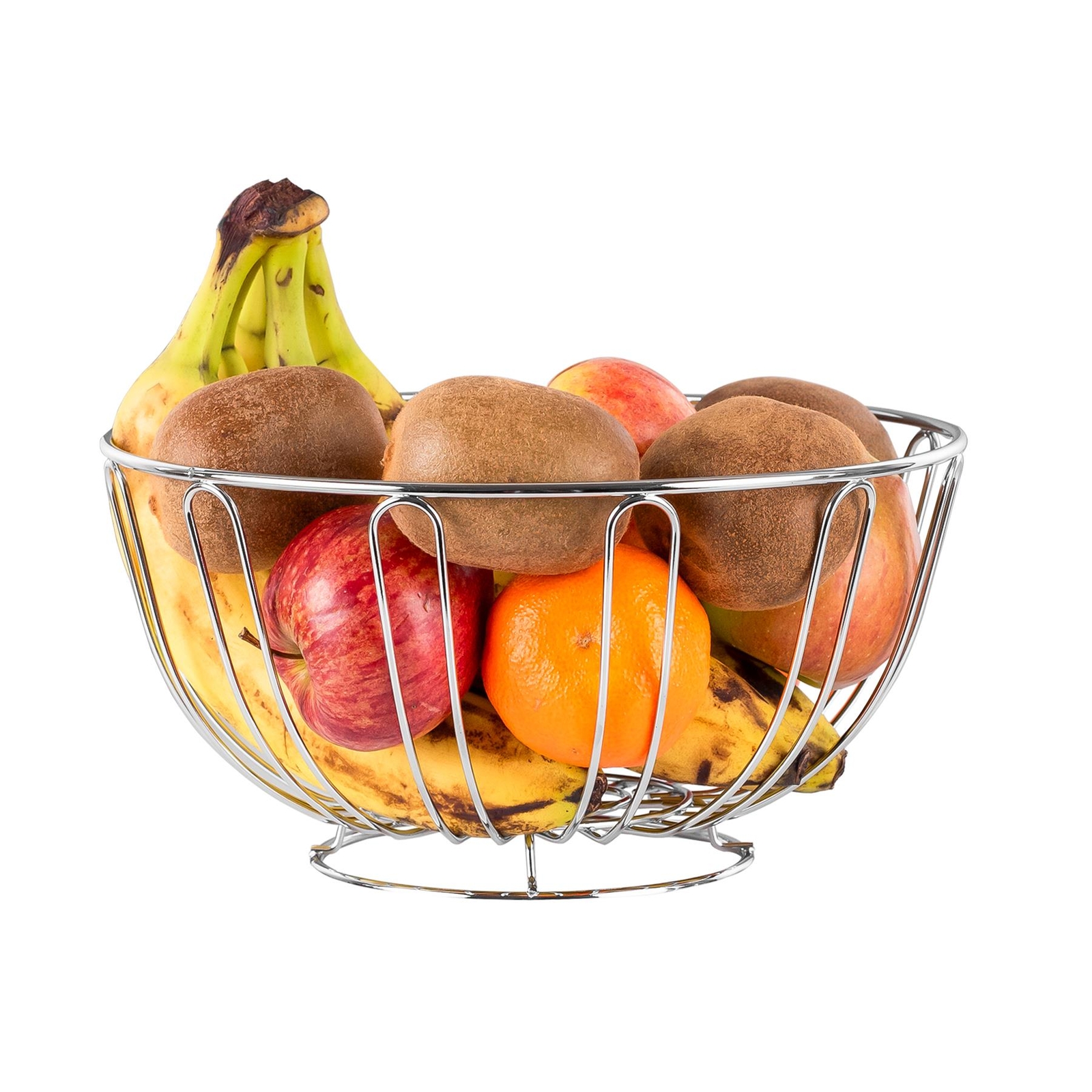 Chrome Fruit Bowl Round Shape - Image 2