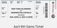 Boleto récord de goles Alexander Ovechkin NHL 895, 4/6/25, ¡pasa Gretzky!