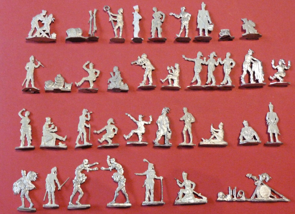 Soldats De Plats D'étain – 25 Figurines Infanterie Française Premier Empire – Peinture Amateur