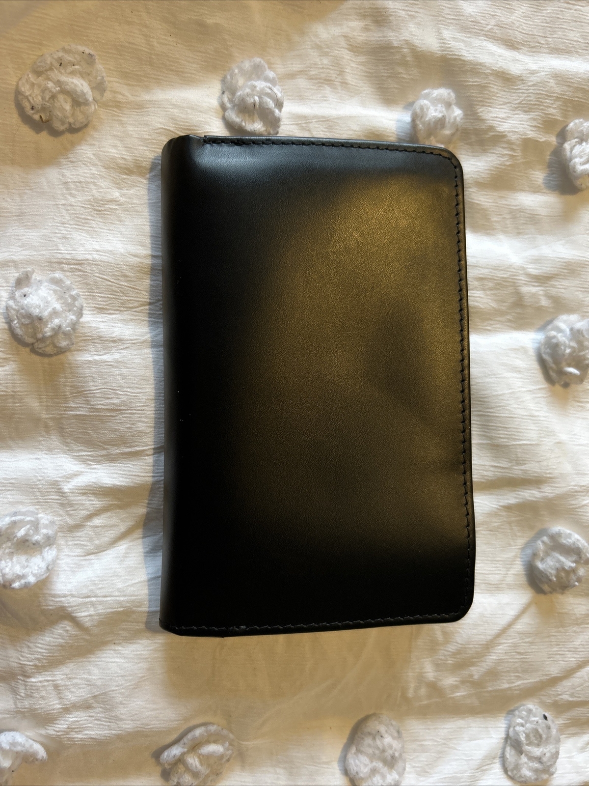 RADLEY LONDON BLACK PURSE POPPER ZIP USED LEATHER COINS CARD DOG WOMENS