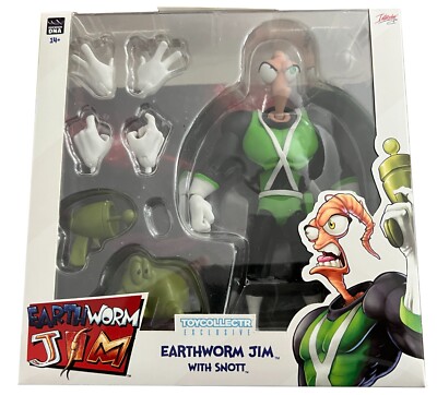 TOYCOLLECTR/PremiumDNA Earthworm Jim Green and Black exclusive action figure