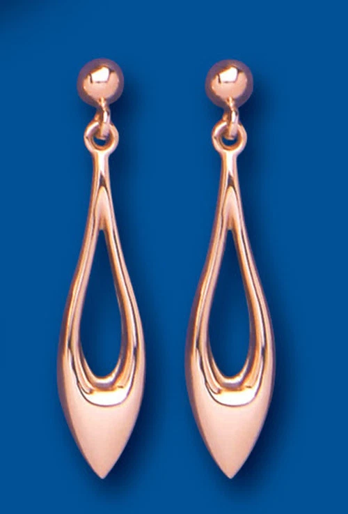 9ct rose gold drop earrings sale